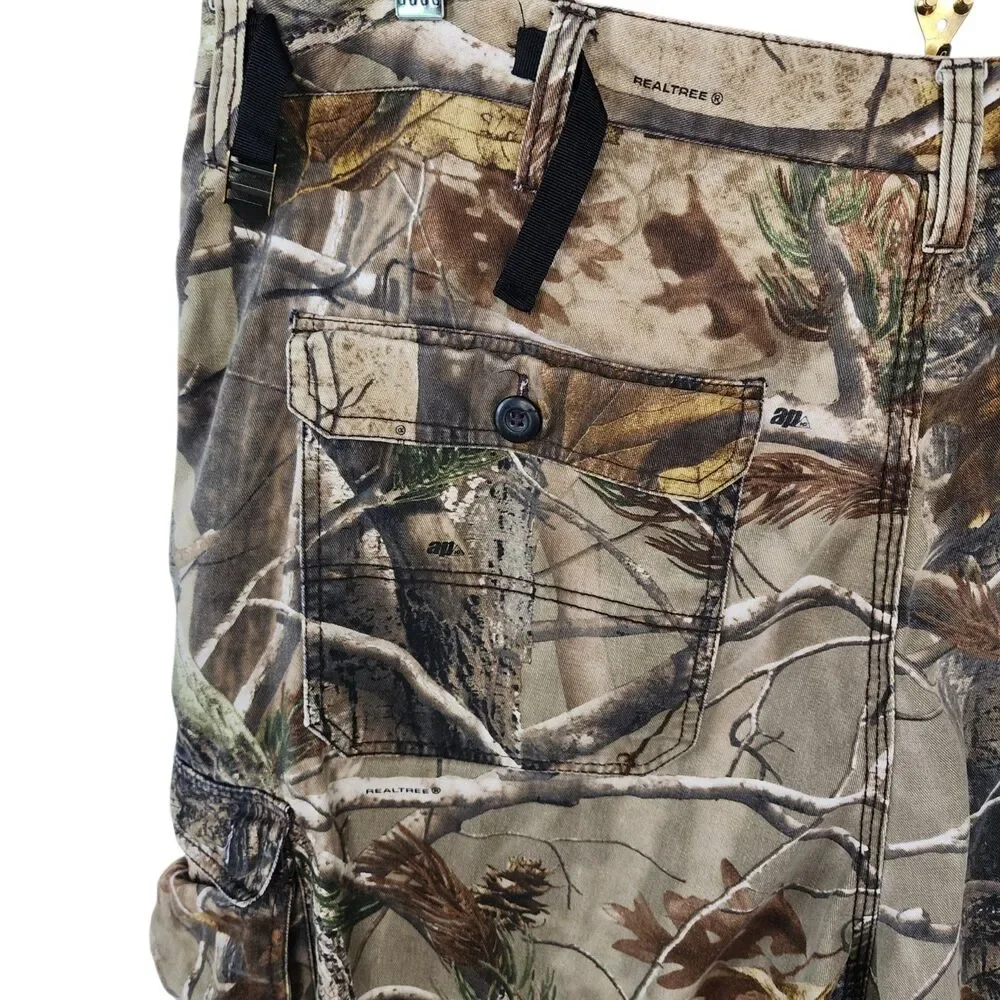 Walls Realtree AP Camo Cargo Pants Mens XL Regular Hunting Fishing 100% Cotton